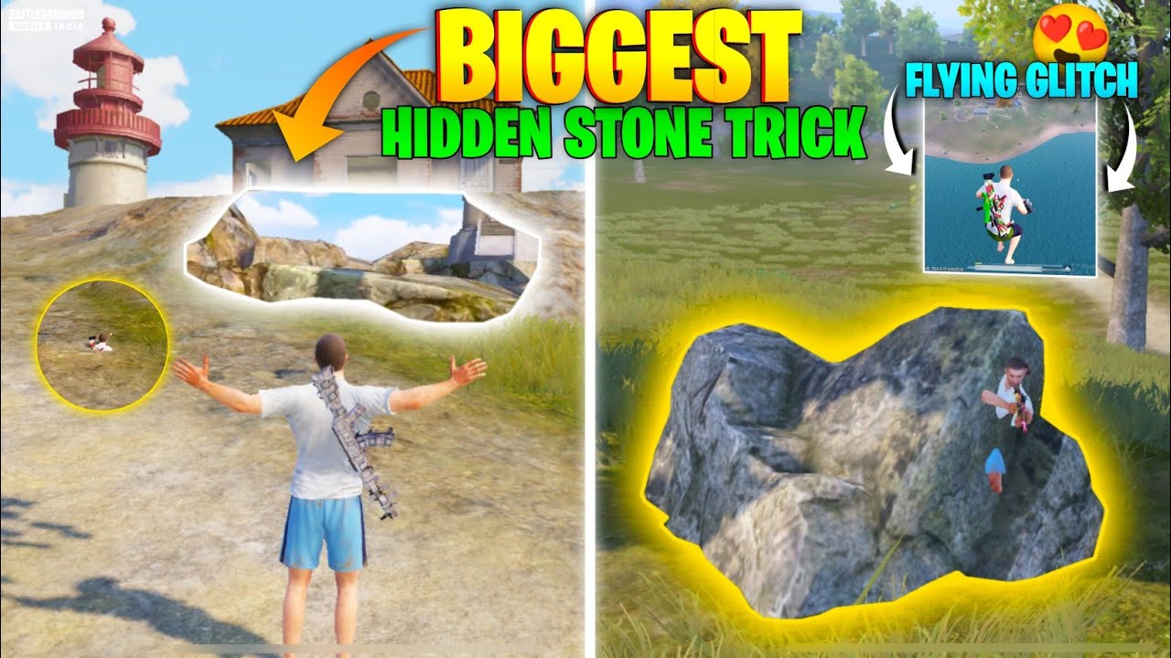 WOW!😱 Top 7 Brand New UPDATE Tips And Tricks In BGMI PUBG | Biggest Hidden Stone | Bgmi glitchs