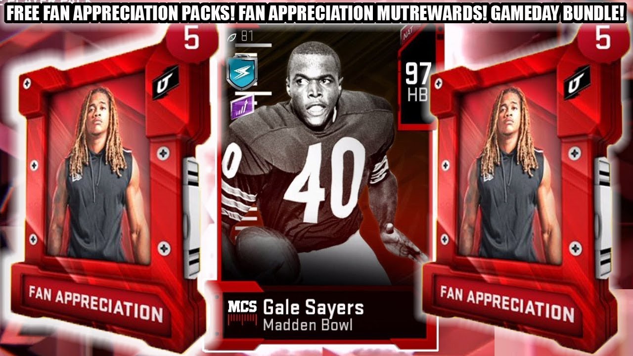 FREE FAN APPRECIATION PACKS! FAN APPRECIATION MUTREWARDS! GAMEDAY BUNDLE! | MADDEN 20