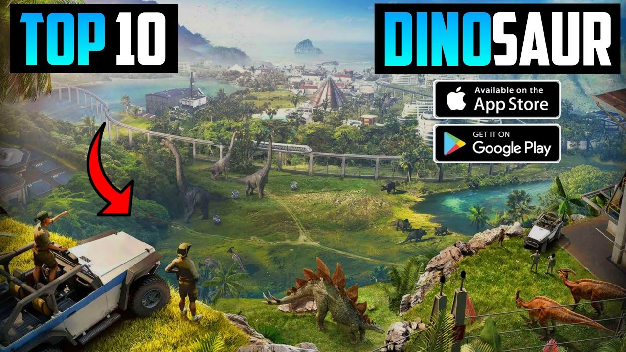 TOP 10 Best Dinosaur Games For Android 2022 | 10 Best Jurassic World like Dinosaur Games in Android
