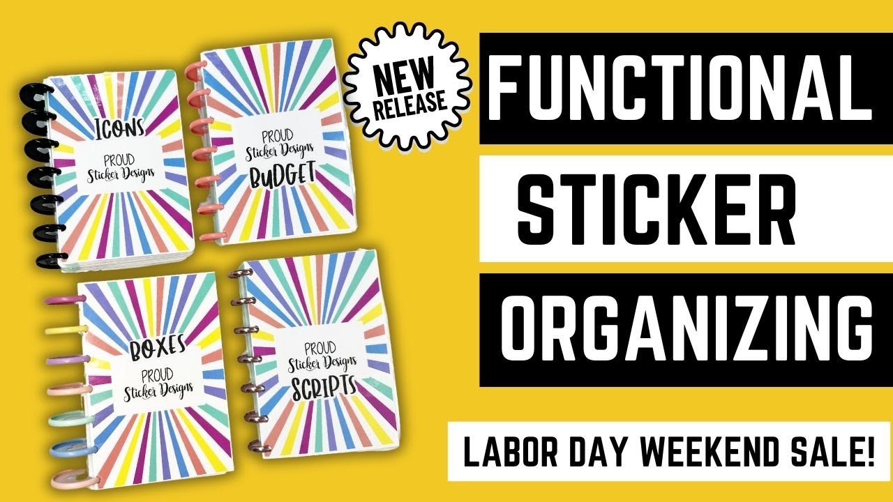 Organizing Functional Stickers | New Release & Sale from Proud Sticker Designs
