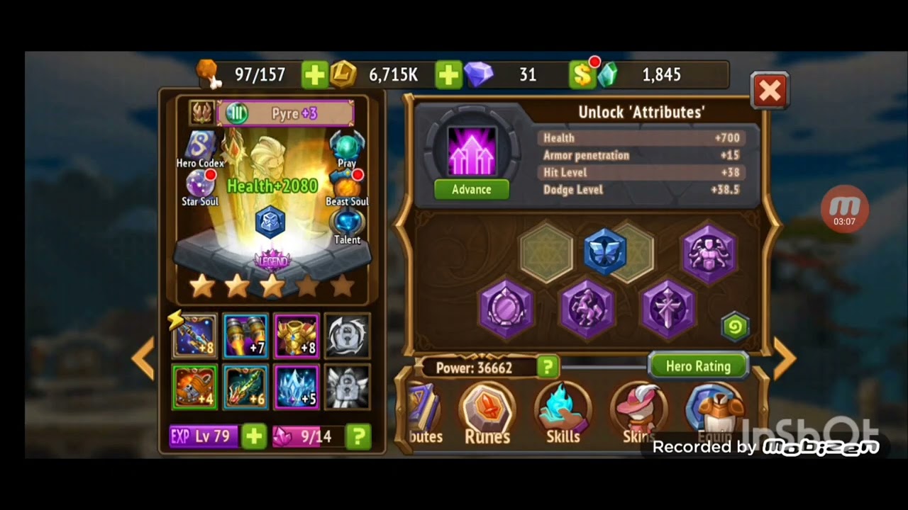 Magic rush heroes - Pyre getting him and upgrade