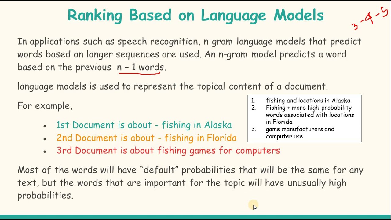 21. Language Model  in Information Retrieval System