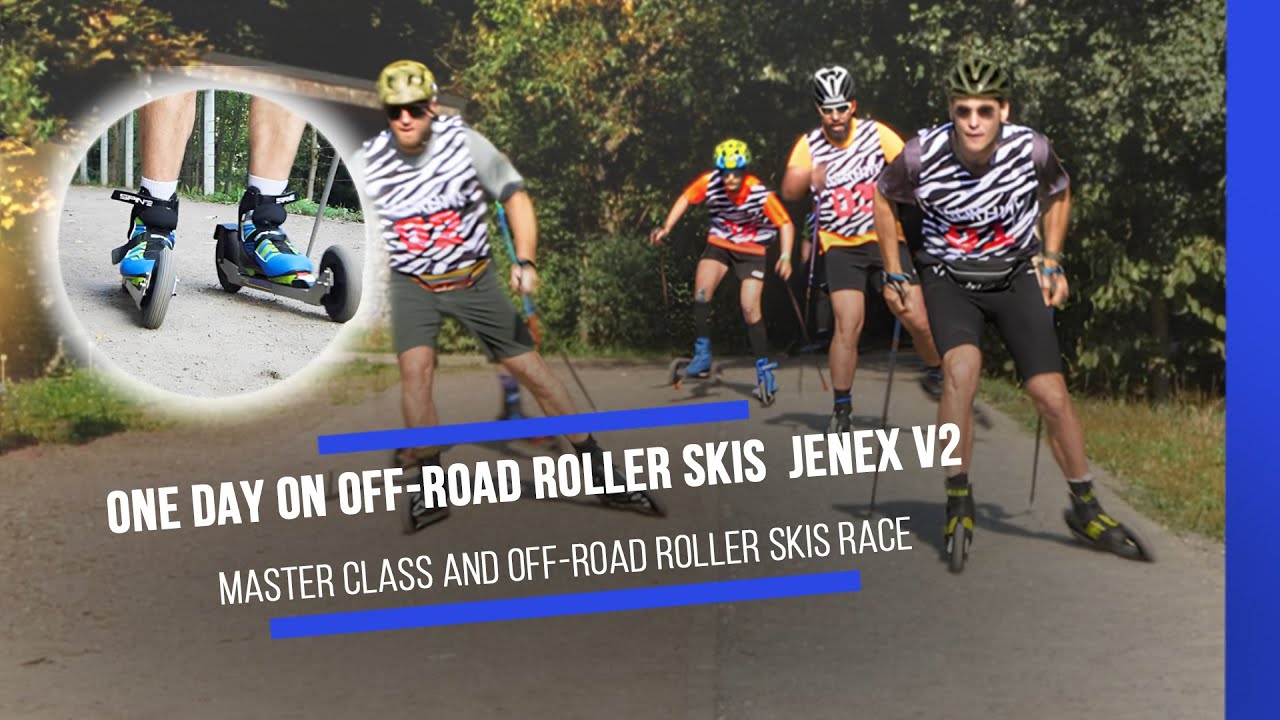 One day on JENEX V2  off-road roller skis. Master-class of Mikhail Devyatyarov Jr., DEVI CLUB race