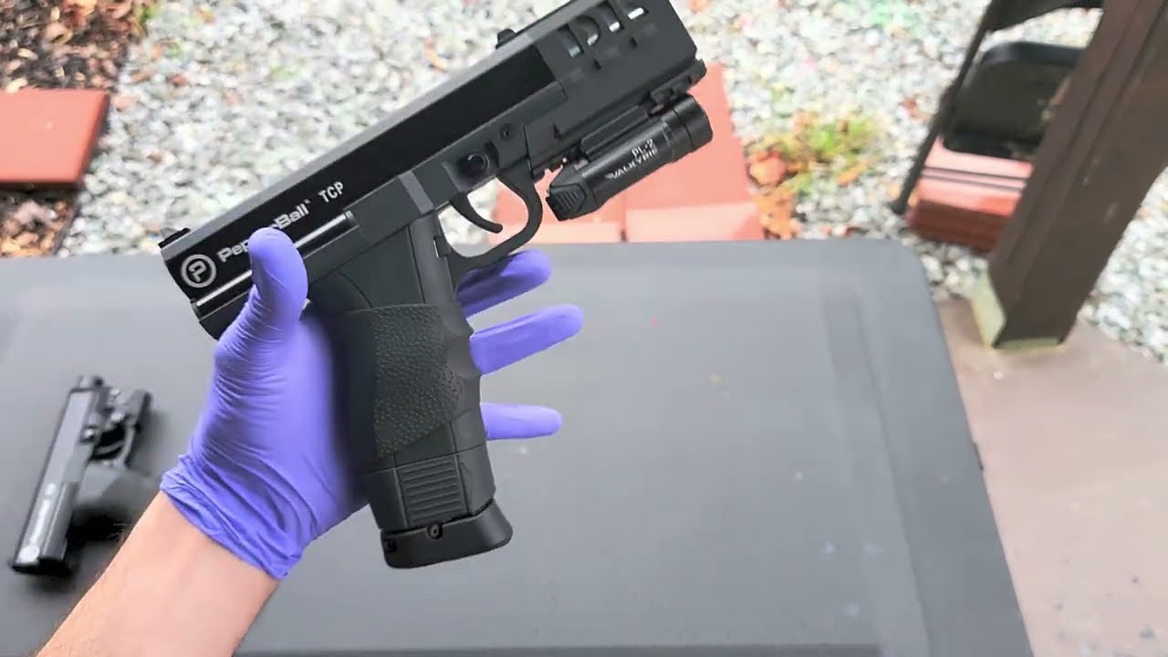 PepperBall TCP Shaped and Round: Modded vs not.  Barrel testing