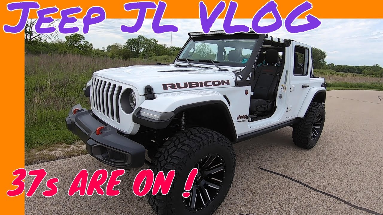 Jeep JL Vlog Lifting Jeep Wrangler Rubicon JL With 37” Tires And Spare Mounting