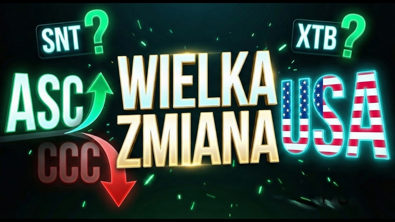 KUPUJĘ USA NA DOŁKU! 📉 Wielka zmiana: Asseco zastępuje CCC. 🚀 Co dalej z SNT i XTB?