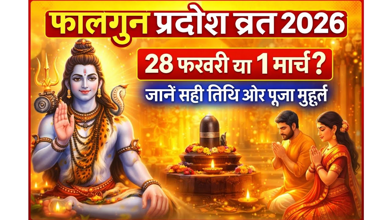 प्रदोष व्रत कब रखा जायेगा व्रत में क्या करना चाहिए 2026 | Shukla Pradosh vrat date March 2026