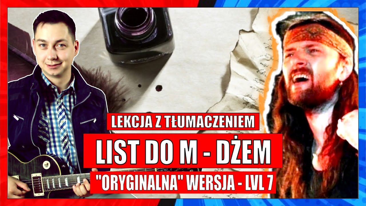 Jak zagrać List do M. na gitarze (2/2) Lekcja gitary z Tłumaczeniem