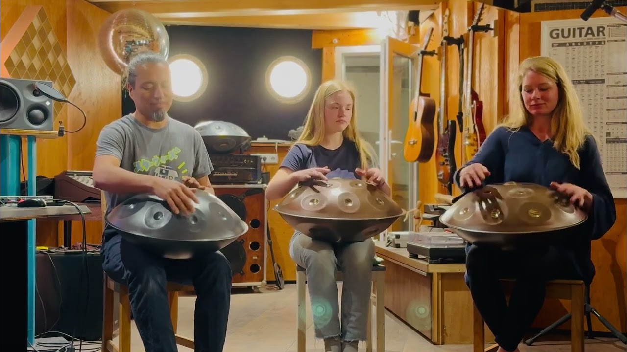 Handpan Trio - Ronja, Kate Stone & Rafael | Opsilon Handpan D Minor