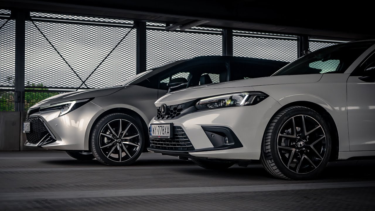 Hybrydowa Wojna Japońska! Kto jest najlepszy? Honda Civic vs Toyota Corolla TS | Test Moto Okiem