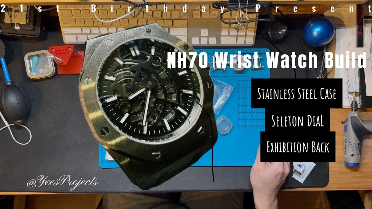 NH70 Skeleton Wrist Watch Build