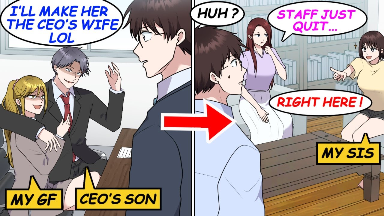 My gf cheated with the CEO’s son and dumped me. At home, I met my sis’s friend in trouble… [Manga]