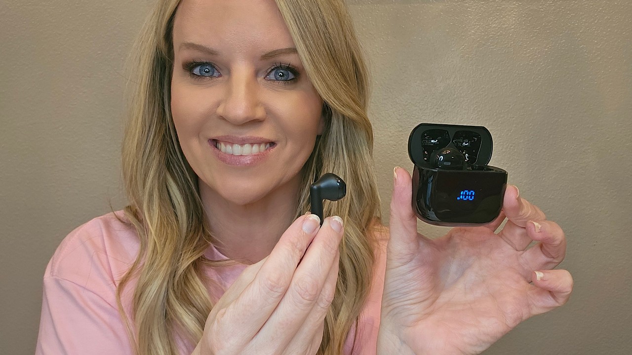 Wireless Earbuds, Noise Cancelling Mics, Waterproof