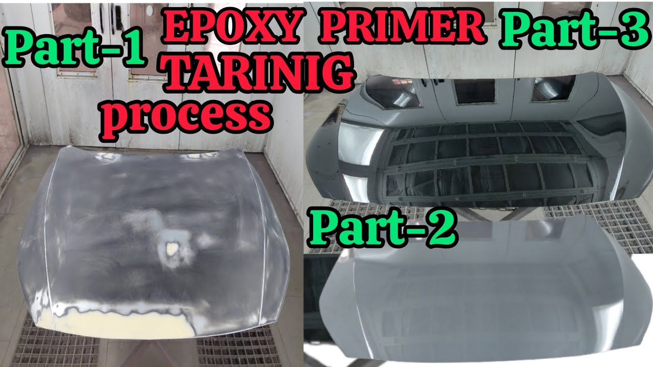 EPOXY PRIMER PROCESS KASE KARNA HIE O BATAYNGE ALL FULL PROCESS #AUTOMOBI #CARPAINTER #CLEAR #CAR