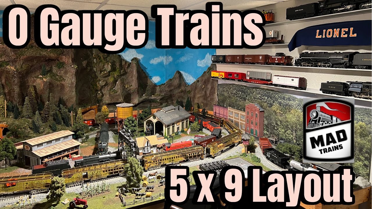 O Gauge Trains On My 5x9 Layout