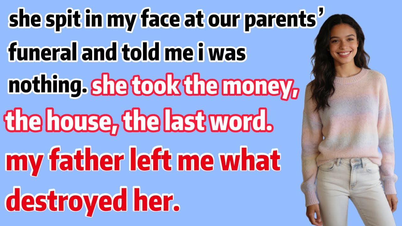 My Sister Spit on Me at Our Parents’ Funeral—Then the Will Changed Everything#Revenge Story