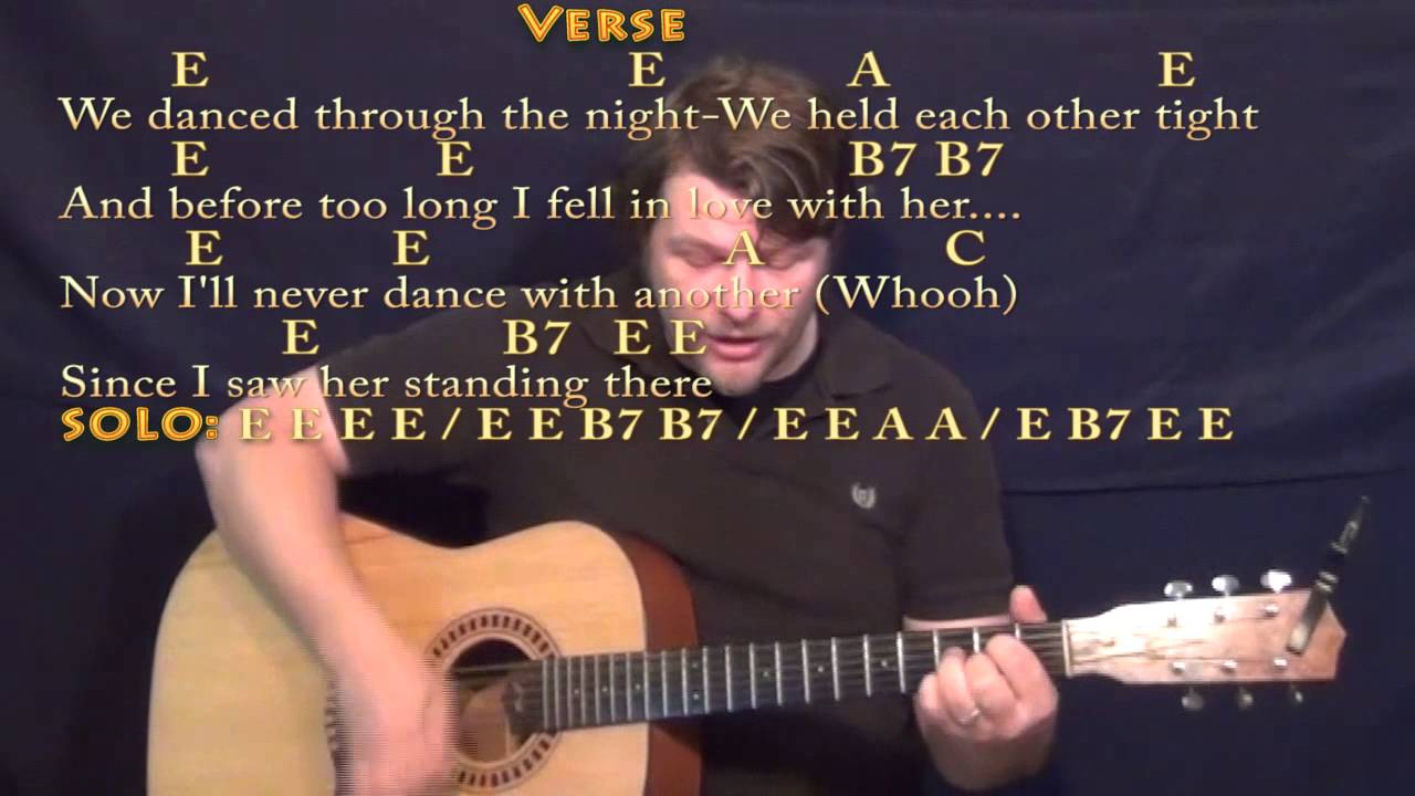 I Saw Her Standing There (The Beatles) Strum Guitar Cover Lesson with Chords/Lyrics