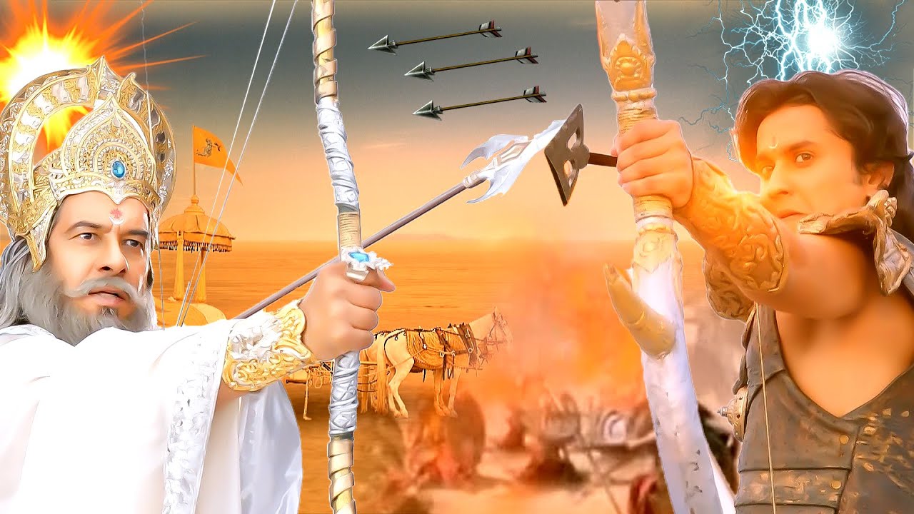 भीष्म और अभिमन्यु ने बरसाये एक दूसरे पे तीर || Suryaputra Karn || #सूर्यपुत्र कर्ण