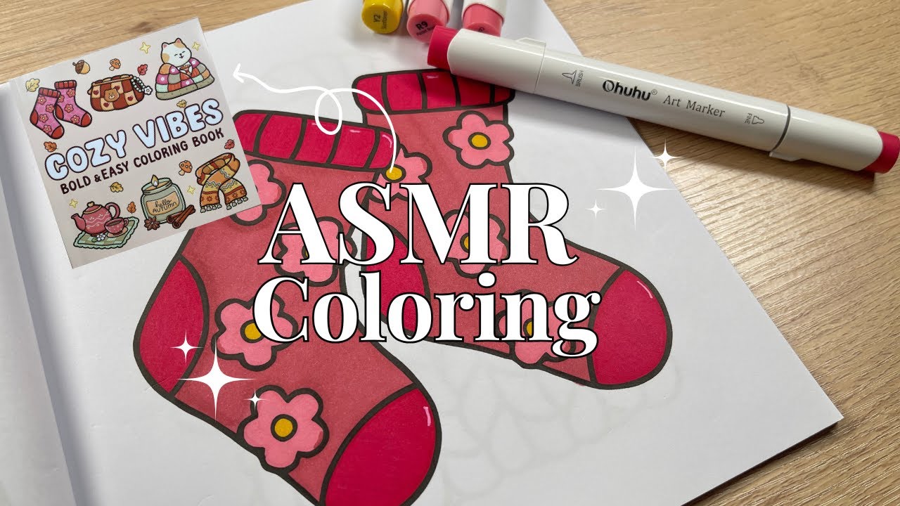ASMR Coloring the Cozy Vibes Coloring Book