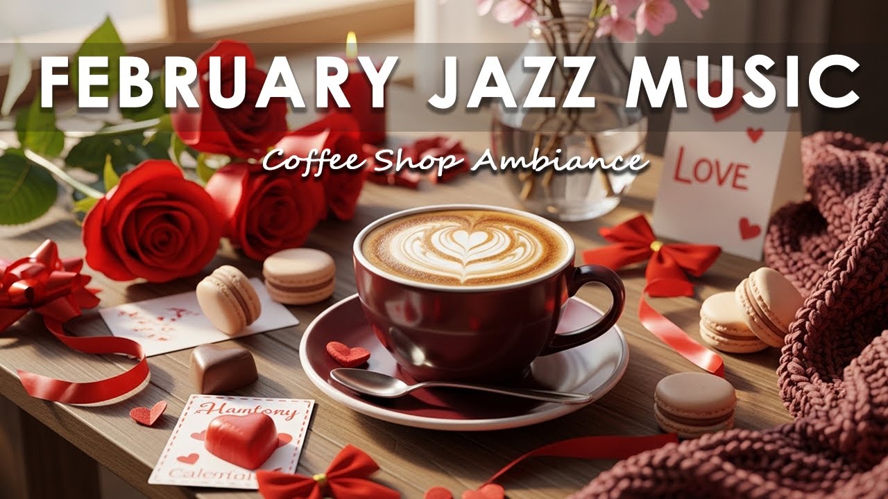 February Jazz Music 💗 Happy Music | Romantic Bossa Nova Piano for Studying, Working & Relaxing