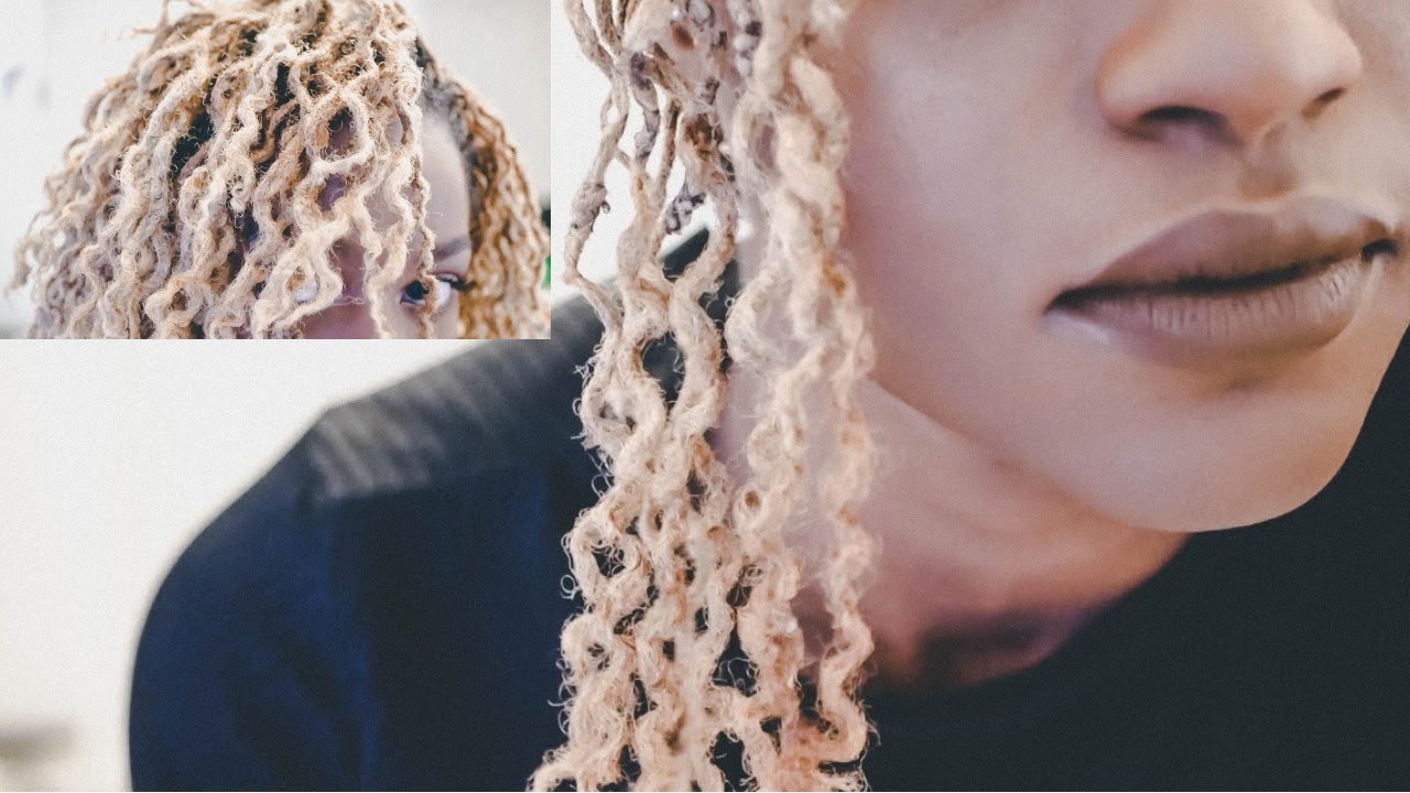 Water Only Braidout on Locs