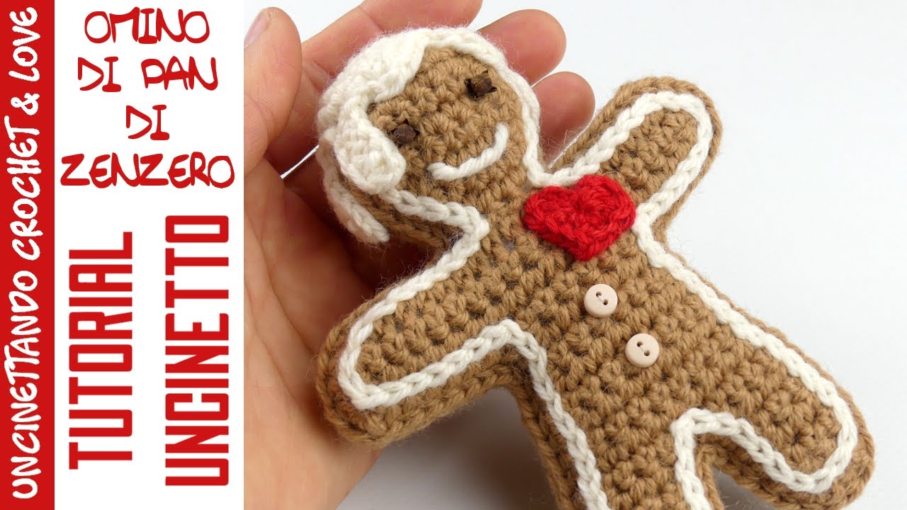 Как связать пряничного человечка крючком — пошаговый мастер-класс.
