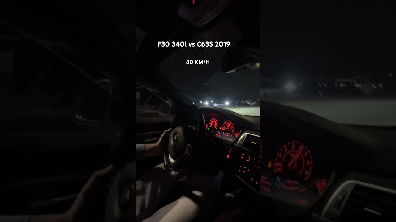 F30 340i MHD Stage 2 ( Downpipe , Intake , Chargepipe (NO XHP , NO HPFP ) VS C63S W205 2019 STOCK