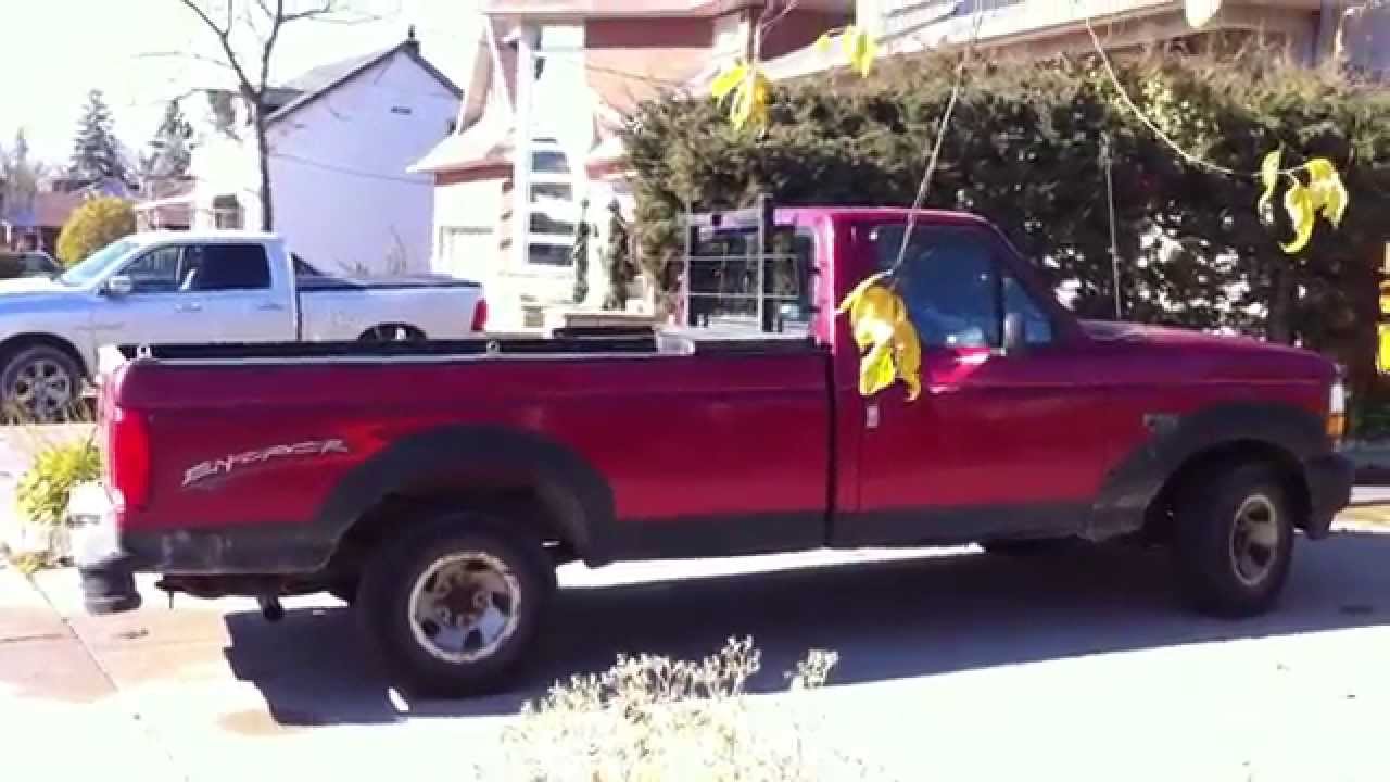 Запуск двигателя Ford F-150 XL Enforcer 1994 года и подробный обзор
