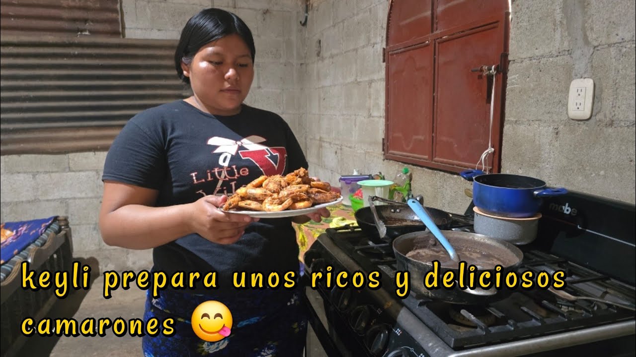 Hoy Keyli nos prepara el desayuno unos ricos y deliciosos camarones en panisados