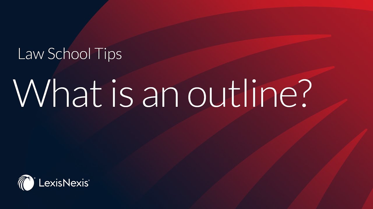 What is an outline?