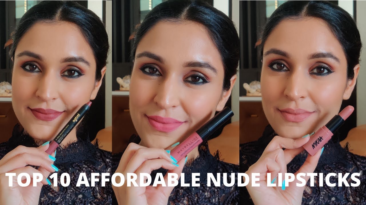 My Top 10 Affordable Nude Lipsticks All Under Rs. 500/- | For Indian Skin | PART 1 | Chetali Chadha