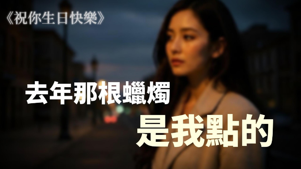 《祝你生日快樂》『去年那根蠟燭，是我點的。』｜失戀情歌｜原創情歌｜#動態歌詞Lyrics