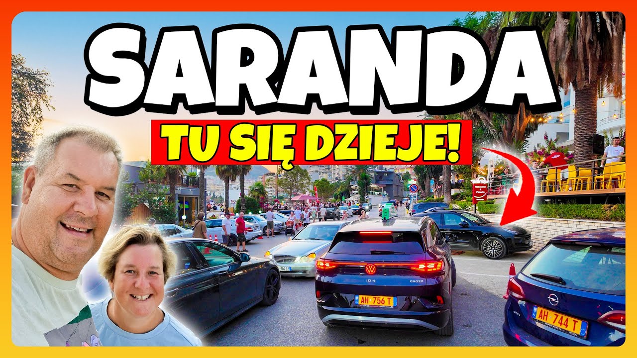 ALBANIA SARANDA - To Miasto Nie Zasypia /  Droga Przez Góry / Camping Ecuador / Plaża i Morze