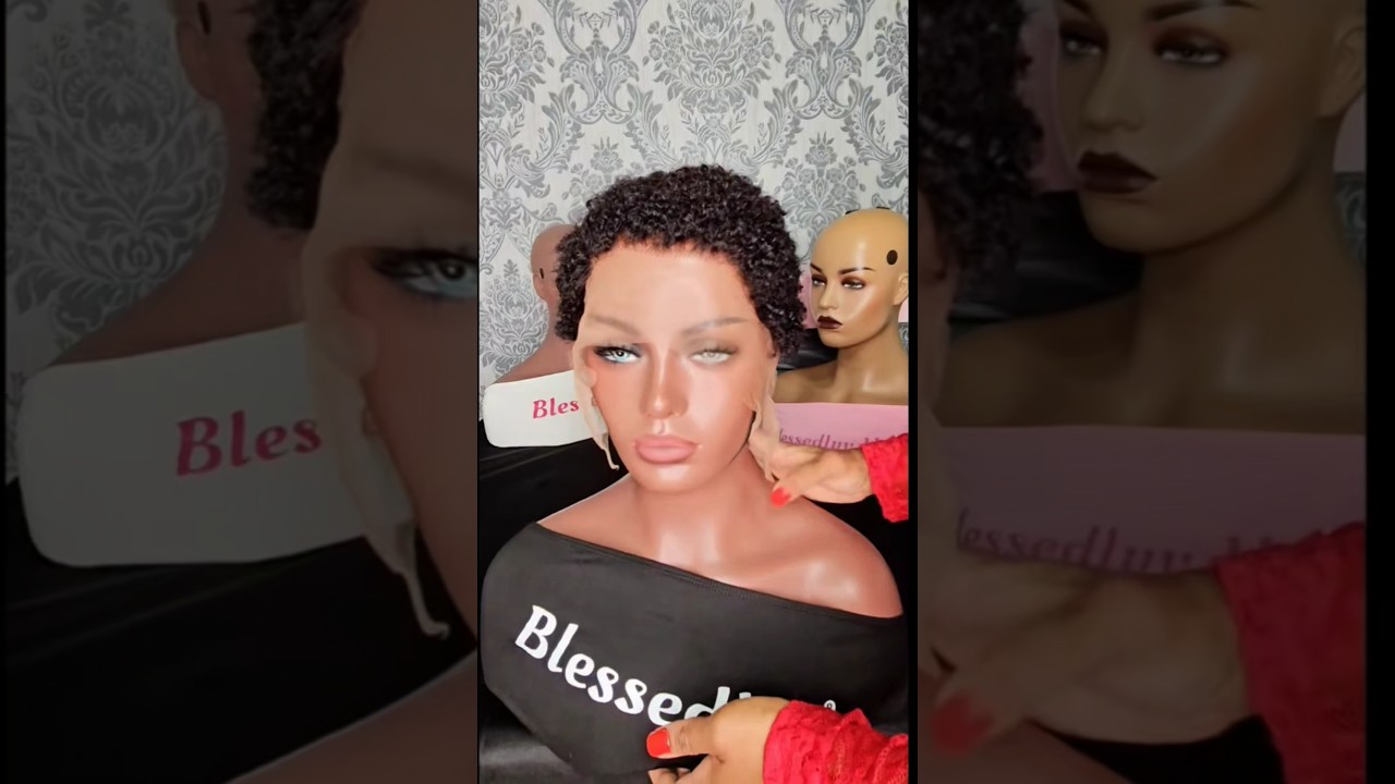Most Natural 4C Curly Pixie Full Lace Wig | Drawstring Wig for Black Women