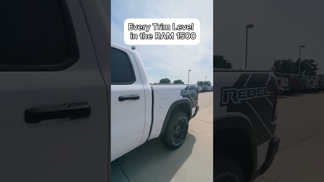 Все комплектации RAM 1500 менее чем за 3 минуты. #ram #iowa #carsales #ramtruck