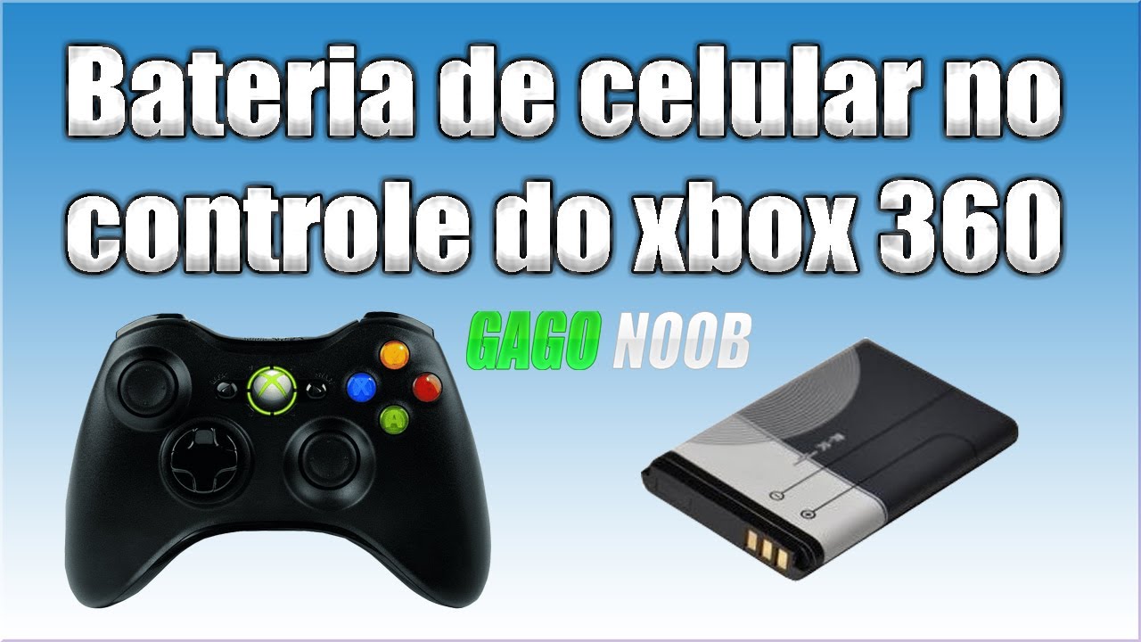 Como colocar bateria de celular no controle do Xbox 360