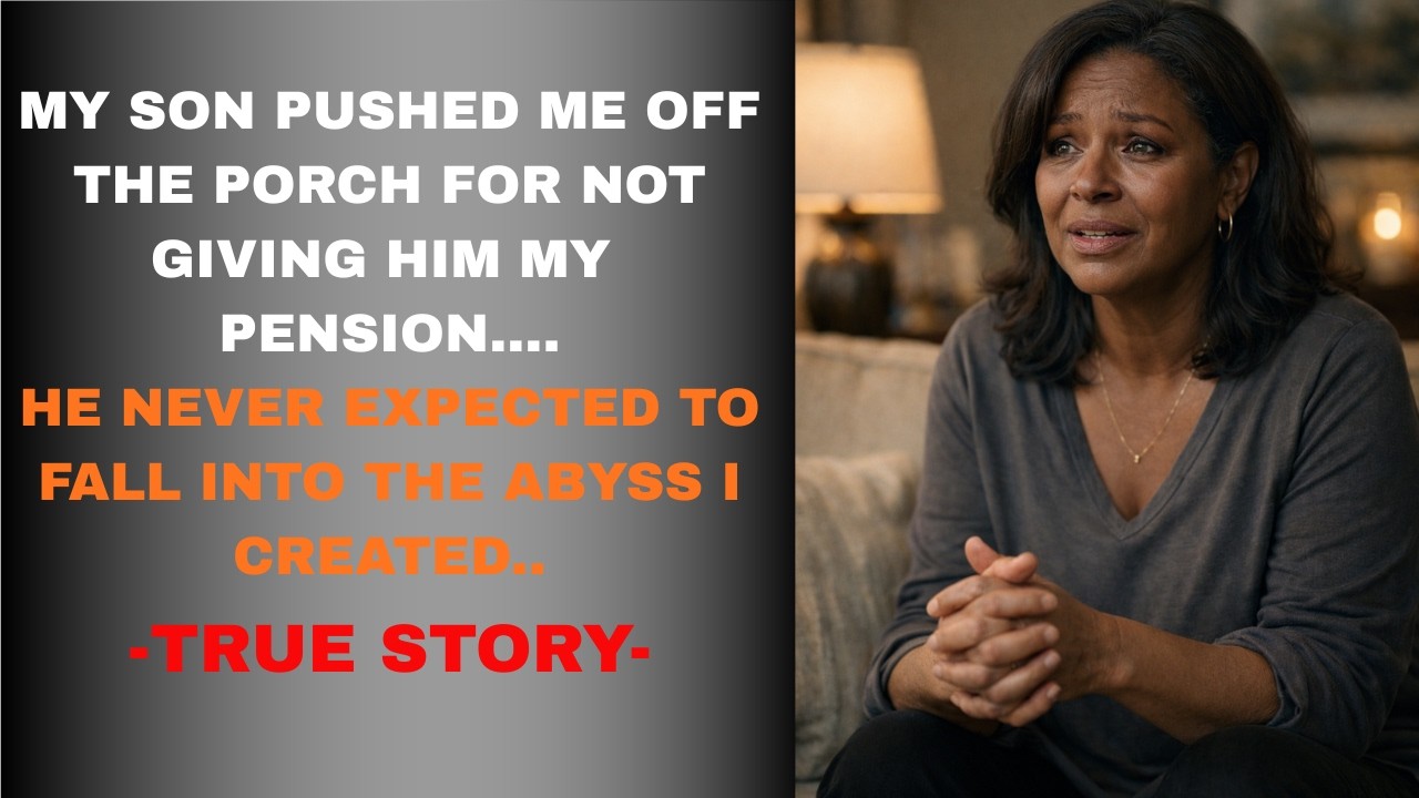 My Son Pushed Me Off the Porch for Not Giving Him My Pension — He Never Expected to Fall Into the…
