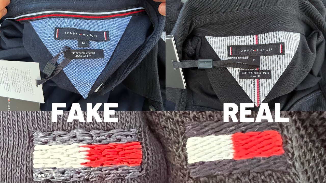 Fake vs Real Tommy Hilfiger T shirt / How To Spot Fake Tommy Hilfiger T shirt