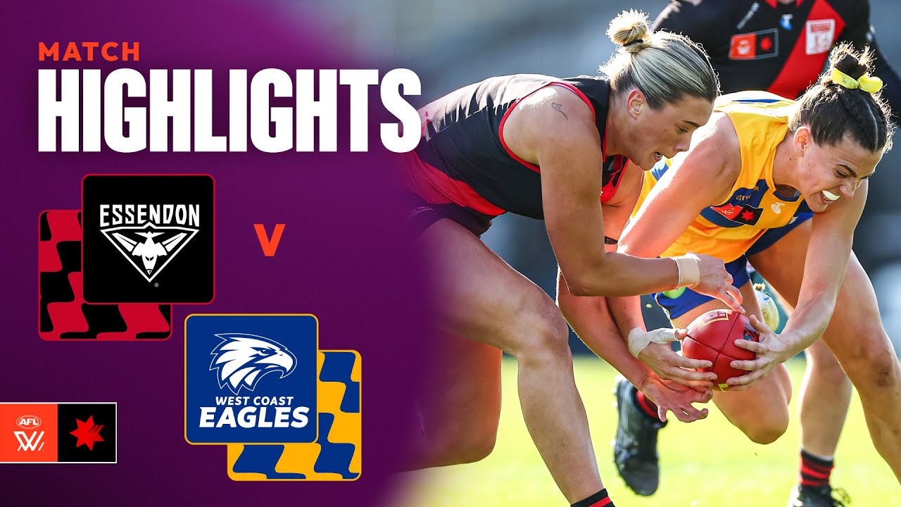 Essendon v West Coast Eagles Highlights | Round 2, 2025 | AFLW