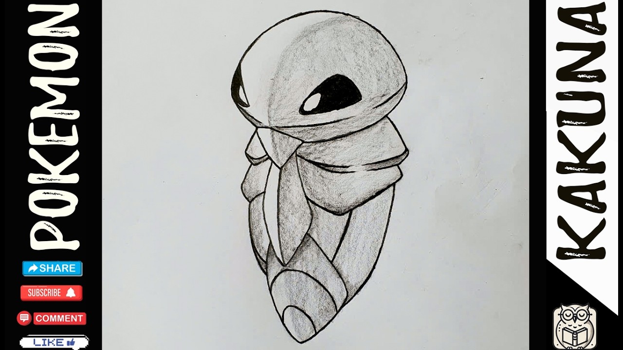 Drawing Kakuna tutorial | Pokemon art step by step