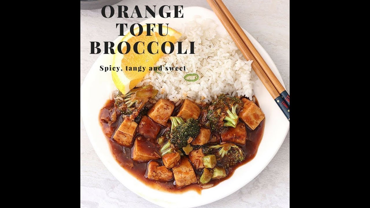 Orange Tofu Broccoli | How to make Takeout Style Orange Tofu
