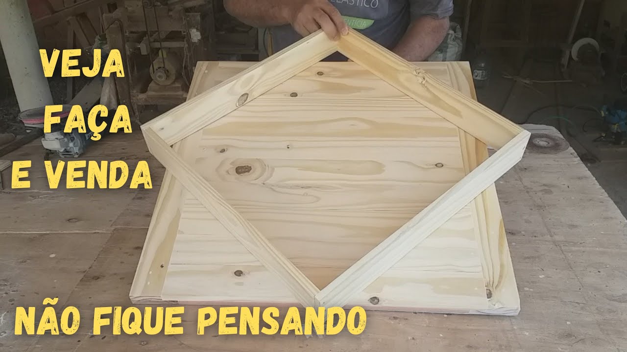 Simples e Fácil de Fazer Um Projeto que já me Fez Lucrar $ Muito Ideia Madeira palete
