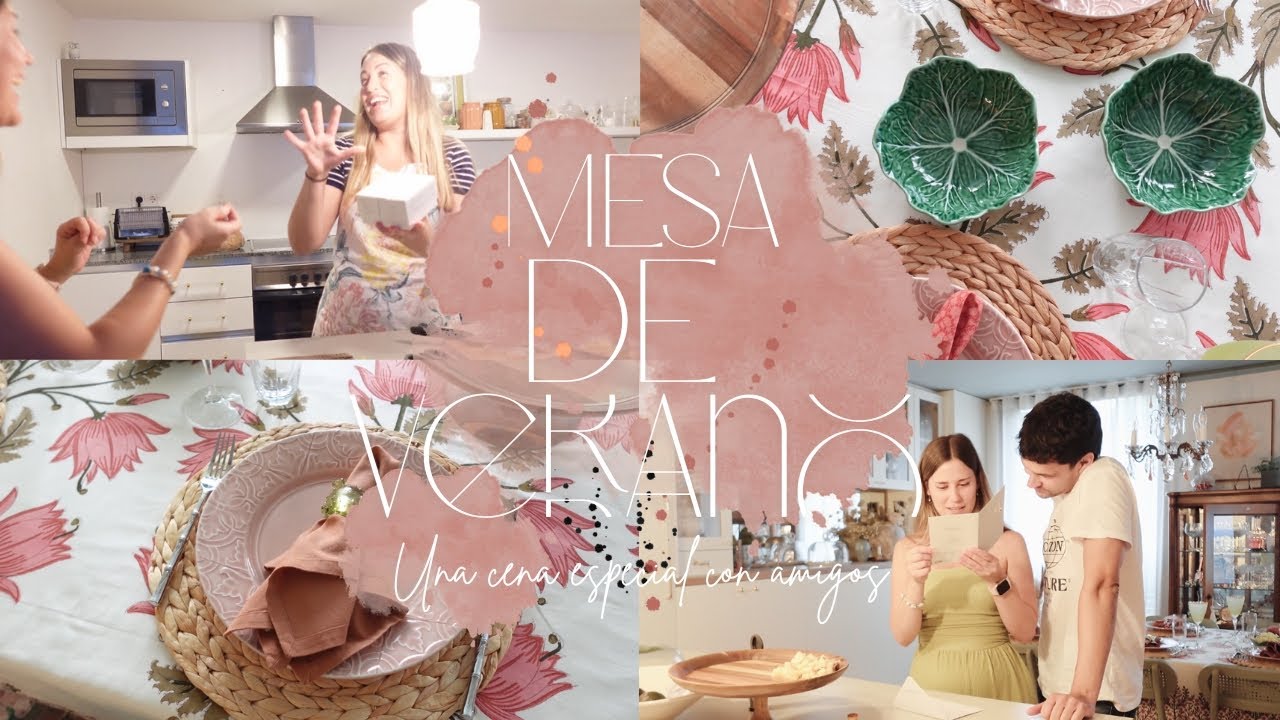 MESA DE VERANO y cena con SORPRESAS 🫢🤰🏼💕🤩