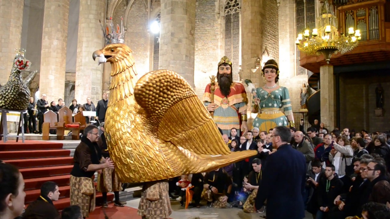 Ball de l'Àliga de Reus a la basílica de Santa Maria del Mar de Barcelona (16/2/2013)