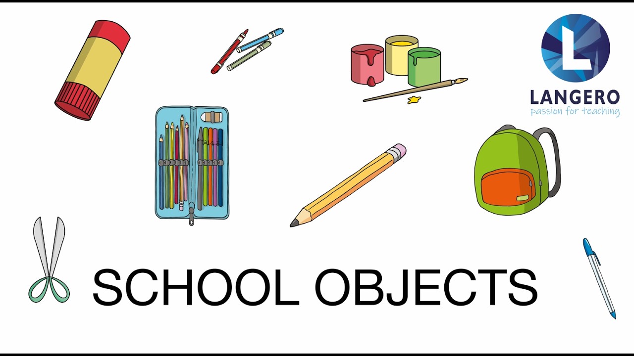 School objects part I/School Supplies/Przybory szkolne po angielsku/ English For Kids Set I