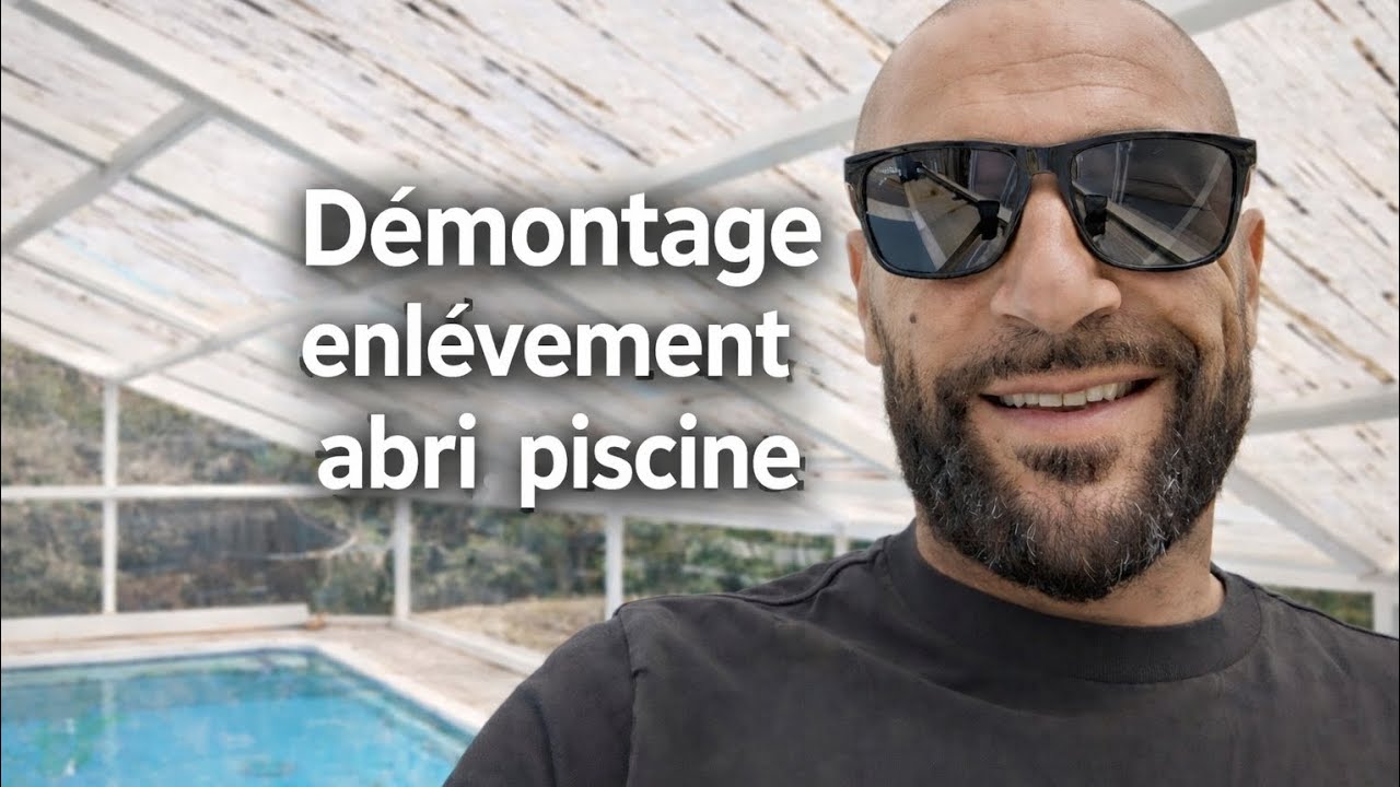 On récupère un abri de piscine : Démontage enlèvement abri piscine 