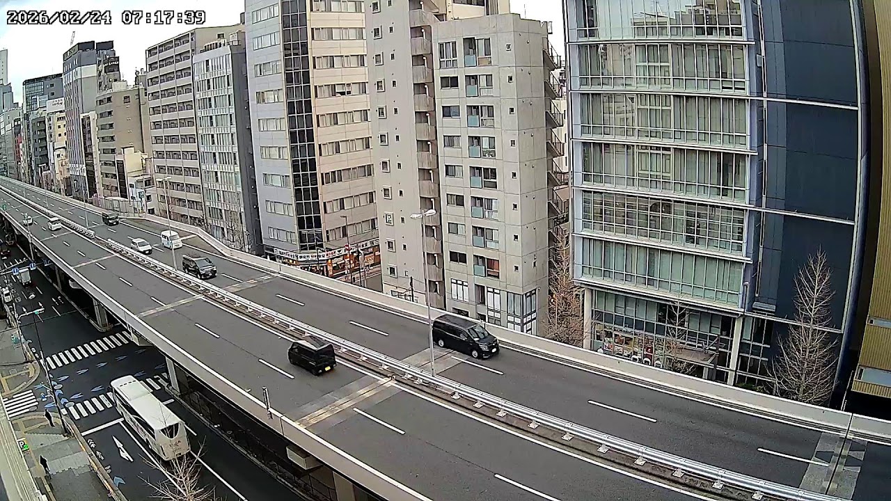 首都高速1号上野線ライブカメラ Route 1 Ueno Line Metropolitan Expressway.world.cam