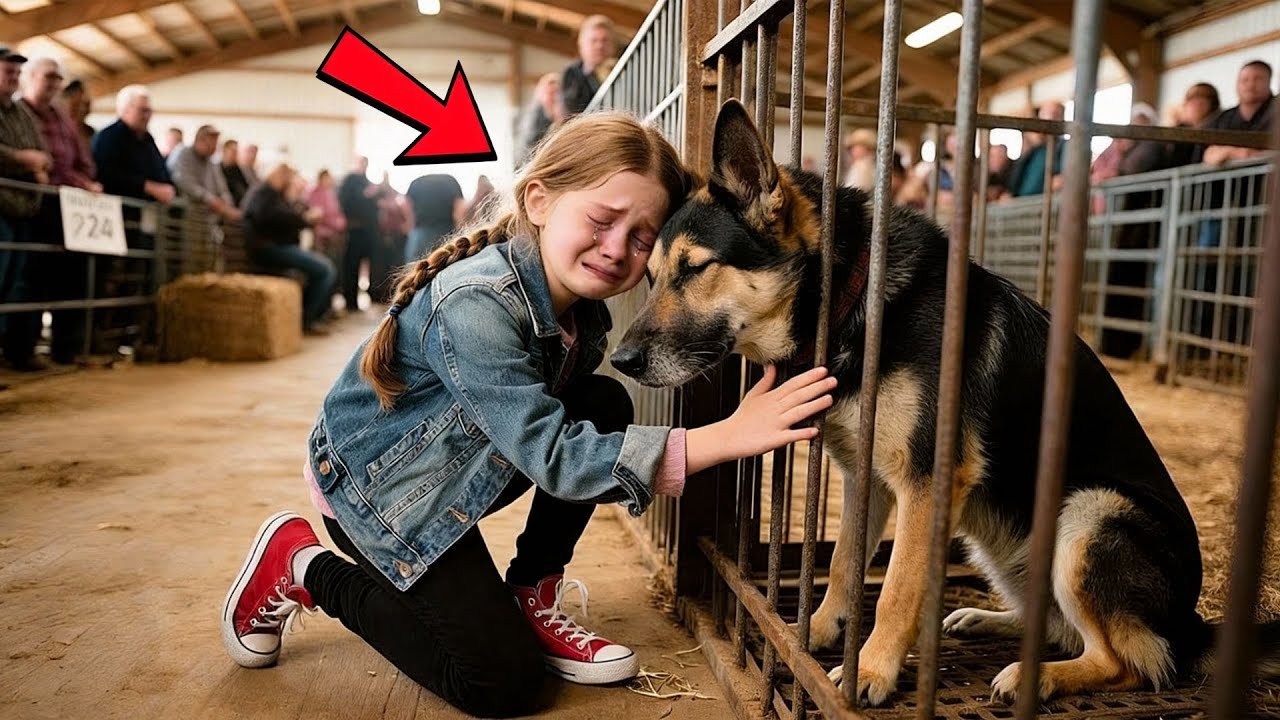 Daughter of a Fallen Officer Walks Alone Into a Retired K9 Auction — The Reason Shocks Everyone!