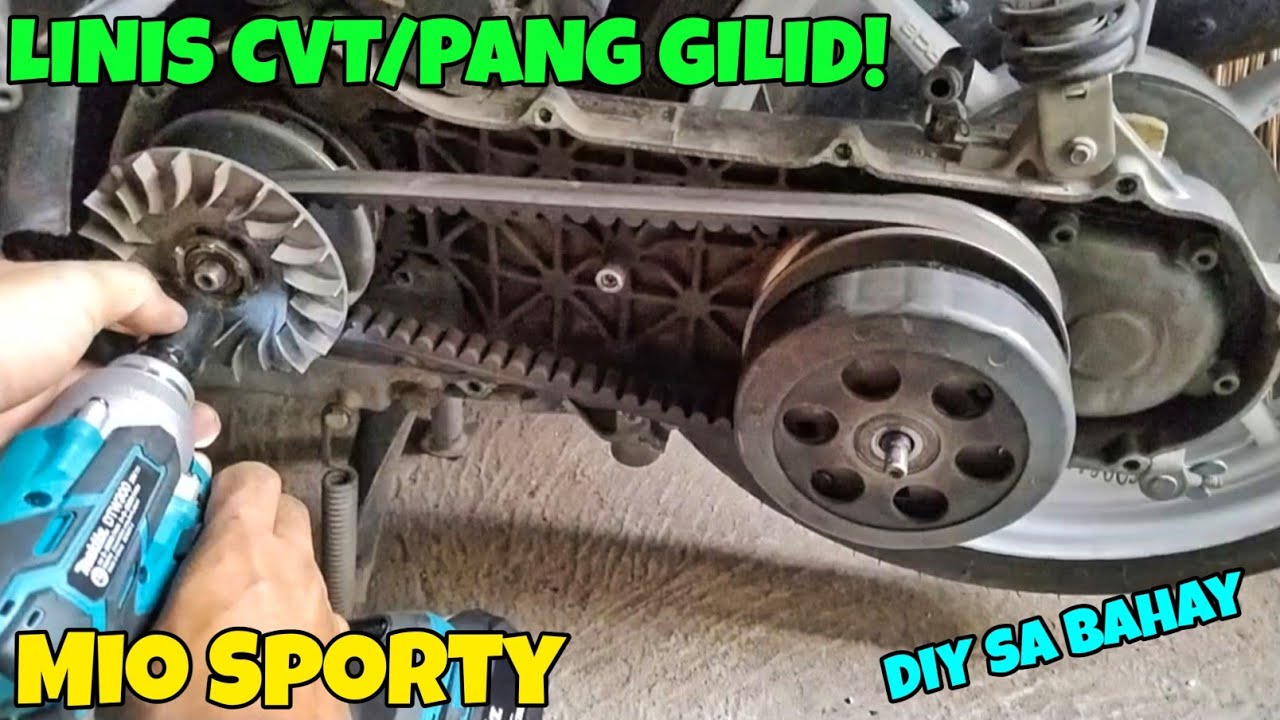 STEP BY STEP SA PAG KALAS AT PAG LINIS NG PANG GILID/CVT NG MIO SPORTY