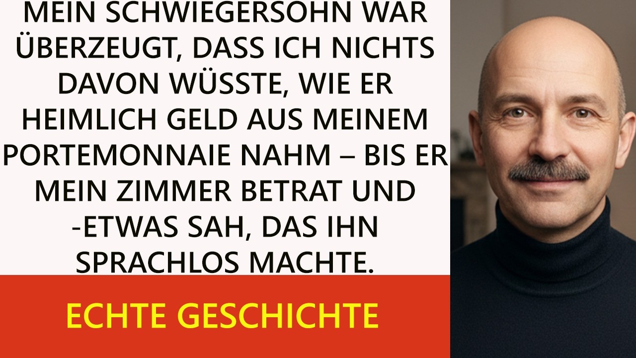 „Mein Schwiegersohn dachte, mein Geld zu stehlen sei klug – doch er ahnte nicht, was er fand…“